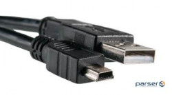 Дата кабель USB 2.0 AM to Mini 5P 0.5m PowerPlant (KD00AS1219)