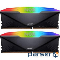 Модуль пам'яті APACER Nox RGB Black DDR4 3200MHz 16GB Kit 2x8GB (AH4U16G32C28YNBAA-2)