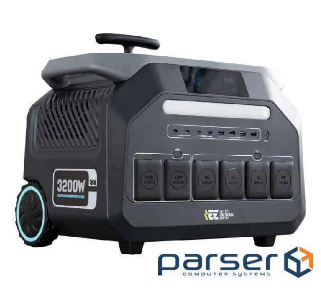 Портативна зарядна станція Singo3000, 3200W / 2048Wh LiFePO₄, MPPT 1000W max, 2xDC5521- (IEET P3200)