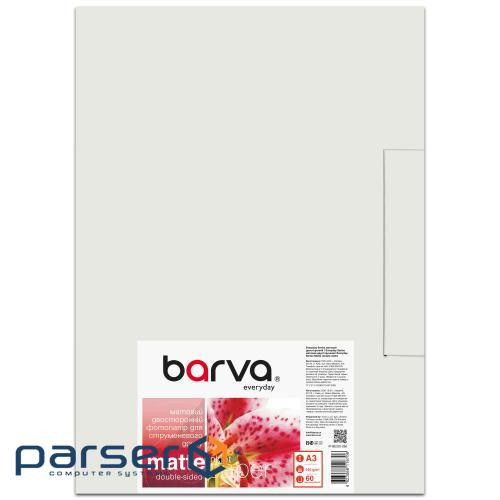 Фотопапір Barva A3 Everyday Matted 220г double-sided 60с (IP-BE220-296)