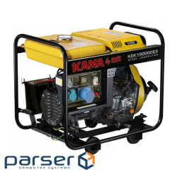 Генератор дизельний KDK10000CE3, трифазний 230 / 400V, 50Hz, 9,4KVA, об&apos,єм 12,5л 