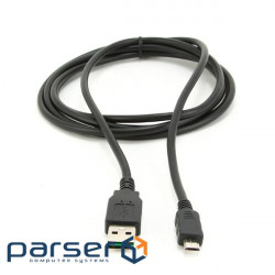 Cable VOLTRONIC USB 2.0 (AM/Miсro 5 pin) 1.8m, black (YT-AM/Mc-1.8Bl)