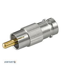 Перехідник відео Goobay BNC/50ohm-RCA F/M, адаптер Gold contact (75.01.1355-1)