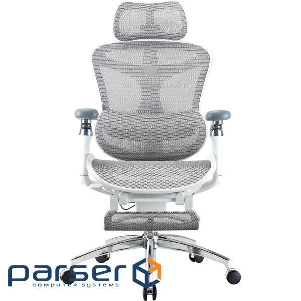 Крісло офісне з підставкою для ніг Sihoo DORO C300 Pro Mesh White with footr (DORO-C300-PRO-M102-JT)