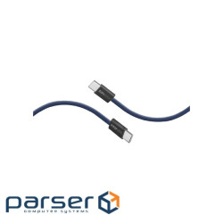 Дата кабель USB-C to USB-C 1.2m Promate (ecoline-cc120.navy)