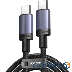 Дата кабель USB-C to USB-C 1.0m 100W 480Mbps black Ugreen (65832)