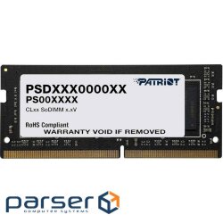 Memory module PATRIOT Signature Line SO-DIMM DDR4 2666MHz 4GB (PSD44G266682S)