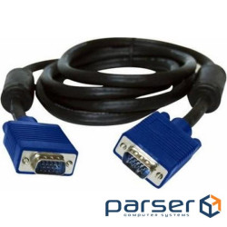 Кабель VGA (M) - VGA (M), 1.5 м, Black, GTL (GTLVMVM15BK)