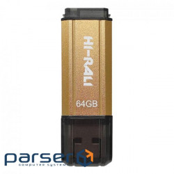 Флеш-накопичувач USB 64GB Hi-Rali Stark Series Gold (HI-64GBSTGD)