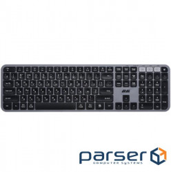 Клавіатура бездротова 2E KS240 WL BT EN/UA Black/Gray (2E-KS240WG_UA) (2E-KS240WG UA)