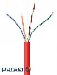 Twisted Pair, Cablexpert UPC-5004E-SOL-R, CAT5e, single core, aluminum over copper (CCA with AWG24)