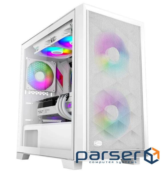 Корпус PcCOOLER CPS C3D310 білий Micro ATX/Mini-ITX без БП (LxWxH)406x220x410мм/ (C3D310-WHP0-GL)