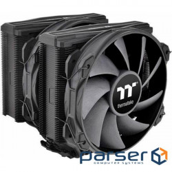 CPU cooler Thermaltake TOUGHAIR 710 Black/Air cooler/140 x2/PWM 500~1400 (7 CL-P117-CA14BL-A)