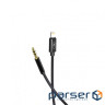Кабель SkyDolphin SR26 Braided Wire 3.5 мм - Lightning (M/M), 1 м , Black (SDAUX-000069)