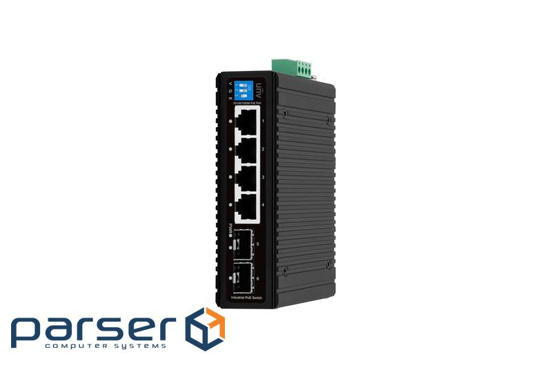 Комутатор UNV Industrial Switches Не керований (IS2000-4GT2GP-POE-IN@PWR75)