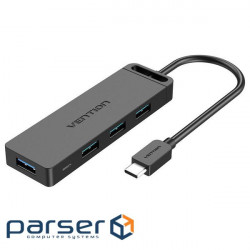 USB хаб VENTION 4-in-1 USB-C to USB3.0x4/Micro-B Power (TGKBB)