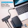 USB хаб VENTION 4-in-1 USB-C to USB3.0x4/Micro-B Power (TGKBB)