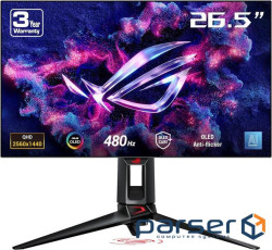 Монітор ігровий WOLED 27",2560*1440,480 Гц ASUS PG27AQDP (90LM0A20-B01A70)