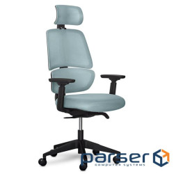 Офісне крісло Mealux Leo Air Plus Grey / Blue (Y-546 KBGL)