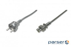 Cable cable DIGITUS Schuko - C5 M/F, 1.8m, black (AK-440103-018-S)