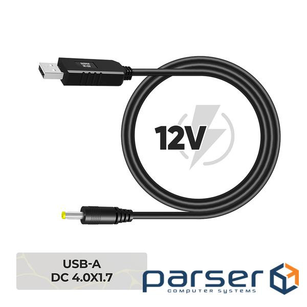 Кабель живлення USB to DC 4.0x1.7mm 12V 0.8m Armorstandart (ARM79301)
