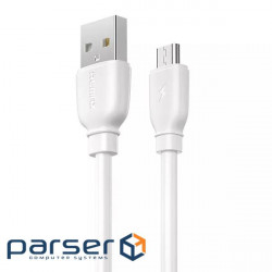 Кабель Remax Suji USB - micro USB (M/M), 1 м White (RC-138m W)