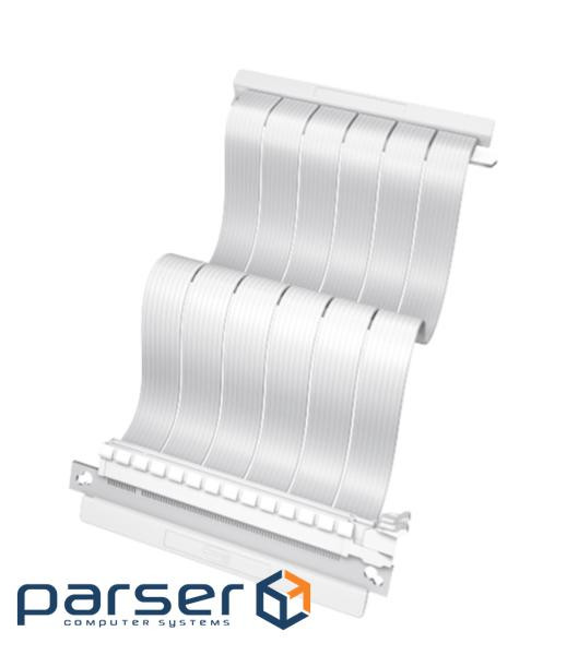 Райзер-кабель PCCooler Vertical GPU RISER CABLE PCI-E BK 4.0 185мм PCI-E4.0X16 Білий (RC185-40WH-GL) (RC185-40WH-GL)