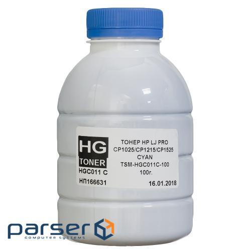Тонер HP CLJ CP1025/1215/1525 100г CYAN HG (TSM-HGC011C-100)
