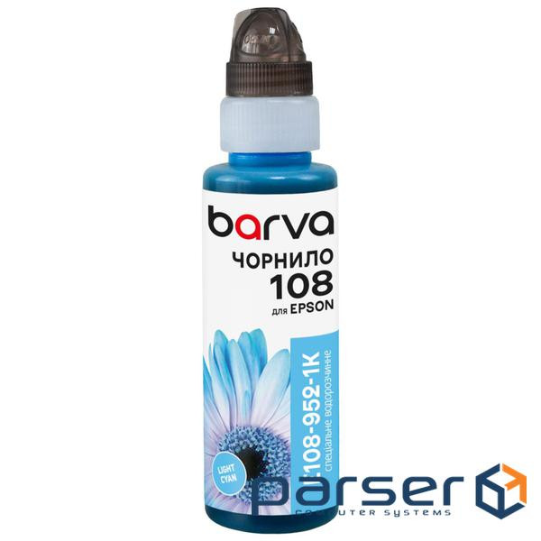 Чорнило Barva Epson 108 100 мл, Light Cyan, флакон OneKey (1K) (E108-952-1K)