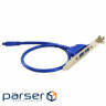 Планка розширення USB 3.0, на задню панель, 2 порти (15259)
