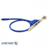 Планка розширення USB 3.0, на задню панель, 2 порти (15259)