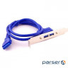 Планка розширення USB 3.0, на задню панель, 2 порти (15259)