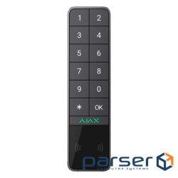 Бездротова зовнішня клавіатура Ajax KeyPad Outdoor Jeweller, графіт (000059122)