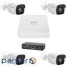 Комплект відеоспостереження на 4 камери GV-IP-K-W75/04 5MP