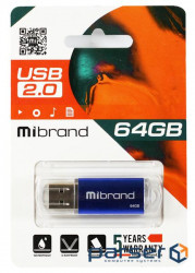 Flash drive MIBRAND Cougar 64GB Blue (MI2.0/CU64P1U)