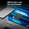 Док-станція DIGITUS USB-C > HDMI/2xUSB-A/USB-C/SD/MicroSD/RJ54 (DA-70914)