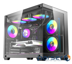 Корпус для комп"ютера DARK FLASH B275 PRO mATX без блока живлення, чорний (B275 PRO BLACK)