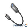 Перехідник OTG USB 3.0 AF to USB-C 0.2m gray AXAGON (RUCM-AFAC)