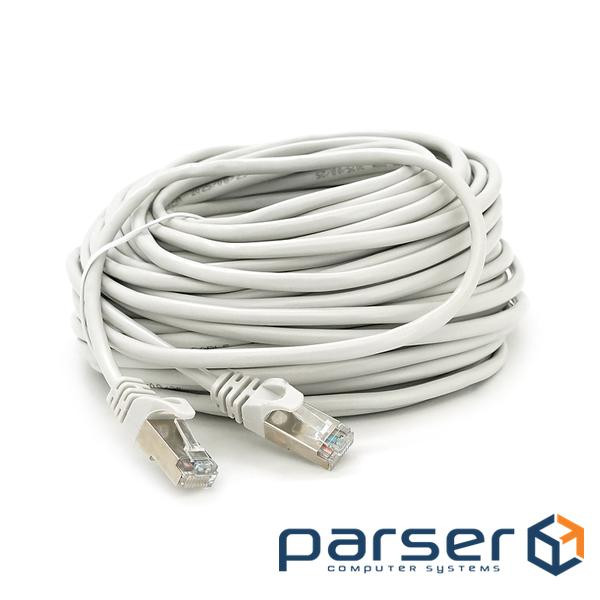 Патч-корд литий MERLION, FTP, RJ45, Cat.5e, 25m, сірий, CU, Q200 (PCM-CU-5E / 25G)