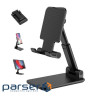 Підставка тримач Dynamode складна для смартфона, планшета до 12,9", пластик+мета (Phone Stand black) (Phone Stand black)