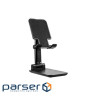 Підставка тримач Dynamode складна для смартфона, планшета до 12,9", пластик+мета (Phone Stand black) (Phone Stand black)