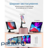 Підставка тримач Dynamode складна для смартфона, планшета до 12,9", пластик+мета (Phone Stand black) (Phone Stand black)