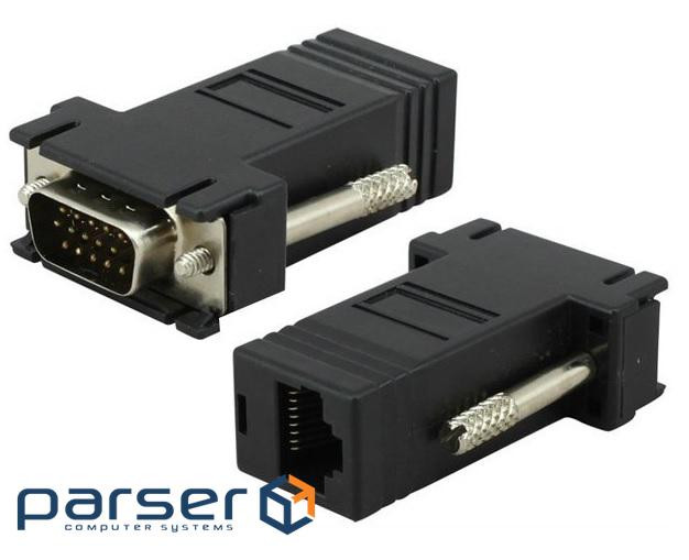 Пасивний підовжувач VGA, RJ-45 to VGA (YT-PEC(A) RJ-45 / VGA(F))