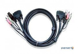 KVM кабель, DVI-D, USB, 5 м. (2L-7D05U)