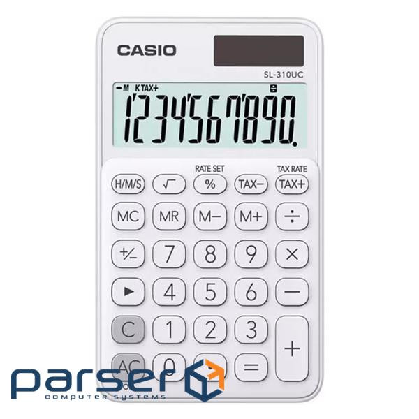 Калькулятор Casio SL-310UC-WE-W-EC, білий (CALC-CAS-SL-310UC-WE)