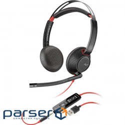 Навушники Poly BlackWire 5220 USB-A HS Stereo (80R97AA)