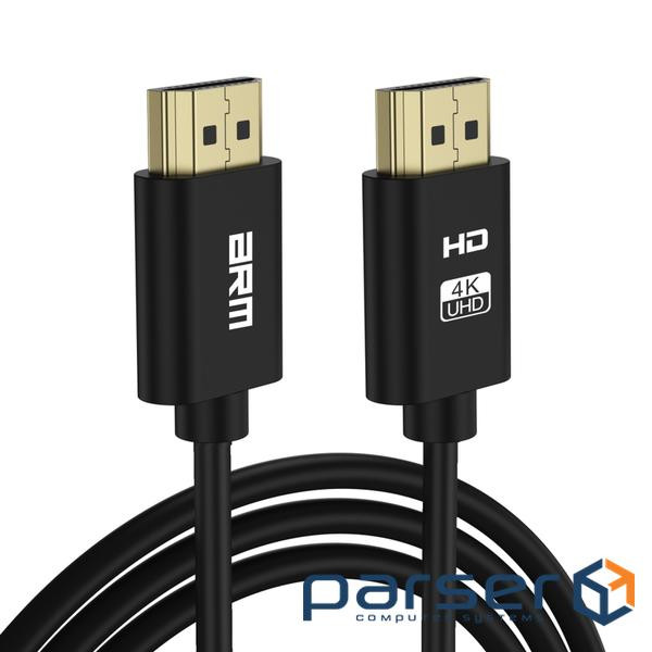 Кабель мультимедійний HDMI M to HDMI M 1.0m V2.0 4K black Armorstandart (ARM69368)