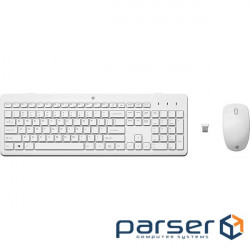 Комплект беспроводной HP 230 Wireless Keyboard and Mouse Combo White (3L1F0AA)