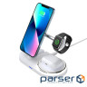 Зарядний пристрій Armorstandart Wireless Charging H101 3 in 1 Magnetic White (ARM78102)