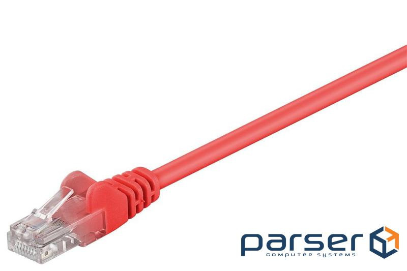 Патч-корд неекранованій RJ45 UTP5e 10.0m,patch AWG28 D=4.5mm Gold Protect,червоний (75.06.8349-10)